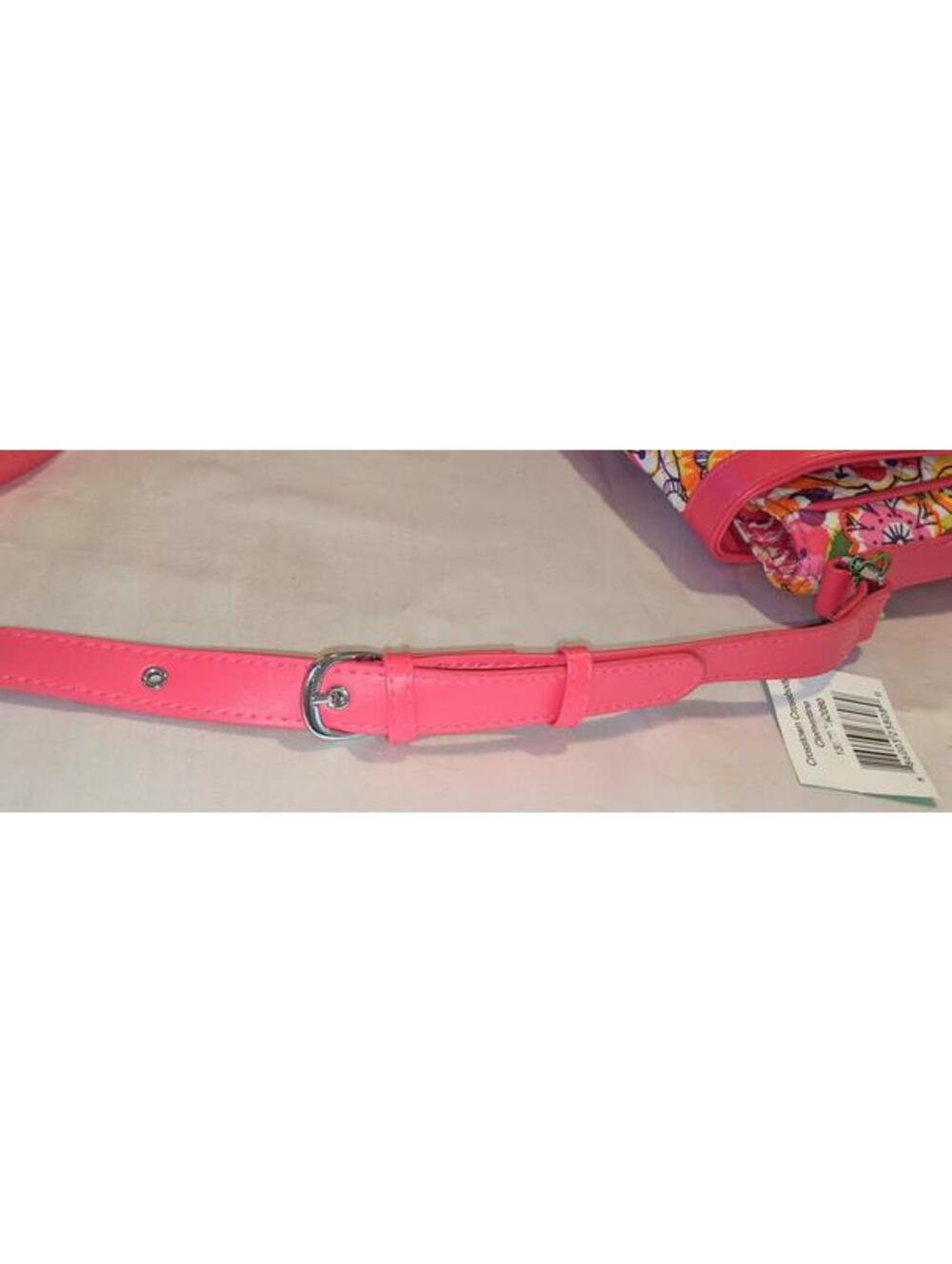 Vera Bradley Clementine Crosstown Crossbody Bag Pink Floral Shoulder Bag NWT - Picture 14 of 14